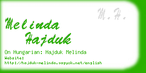 melinda hajduk business card